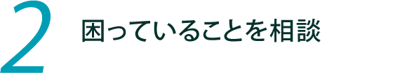 2.困っていることを相談
